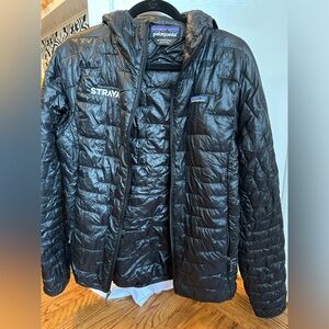 Strava Patagonia puffer jacket with hood